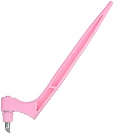 Ferramentas de corte de artesanato uxcell, lâminas rotativas de 360 ​​graus cortador de aço inoxidável com lâmina de 15 graus para estênceis de estênceis de artesanato diy, rosa