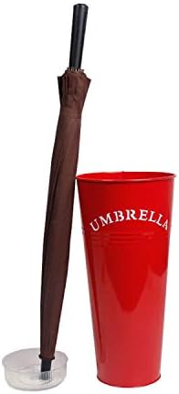 Fazrpip Simples Letter Design guarda -chuvas Stand, Rack de armazenamento de guarda -chuvas do escritório em casa, com