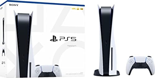 PlayStation 5 Disc Versão PS5 Console - Gaming 4K -TV, saída de 80Hz 8K, 16 GB GDDR6, 825 GB SSD, WiFi 6, Bluetooth *5.1