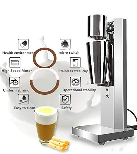 Máquina de milk shake comercial Aço inoxidável de aço doméstico Milkshaker elétrico Bubble Tea Máquina de agitação 30 cup/h mixer de bolha de leite 750ml