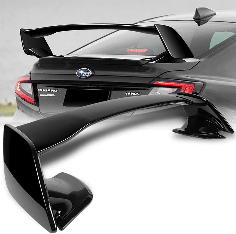 Desempenho de Driftx, asa de spoiler traseiro do tronco ajustado para compatível com 2022-2023 Subaru Wrx Sti OE traseiro traseiro