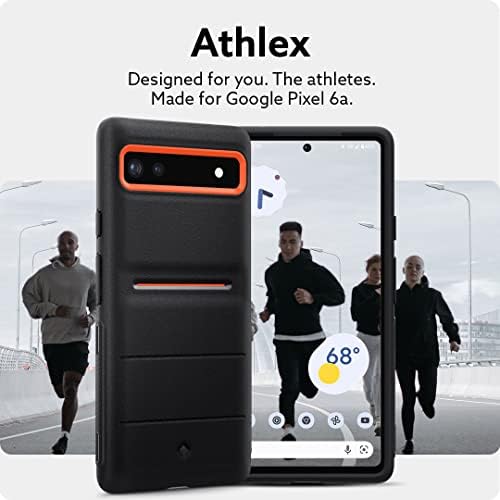 Case de telefone celular de caseologia ATHLEX COMPATÍVEL com Google Pixel 6A, poliuretano termoplástico, absorvente de choque,