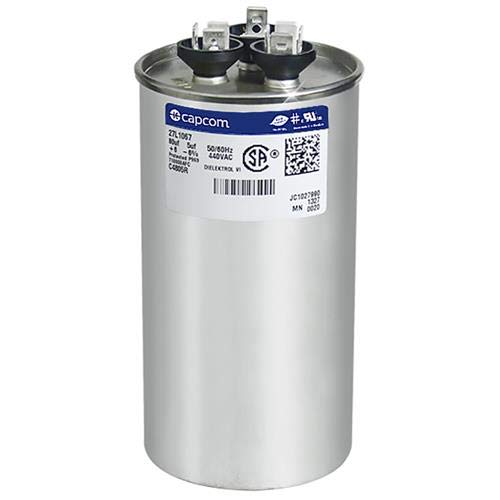 Transportadora P291-8054R - 80 + 5 UF MFD x 440 VAC Capcom Substituição Dual Capacitor Rodada # C4805R / 27L1067