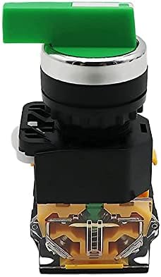 Chave do botão seletor de 22 mm Hepup trava momentânea 2NO 1NO1NC 2 3 Posição DPST 10A 400V Power Switch ON/OFF