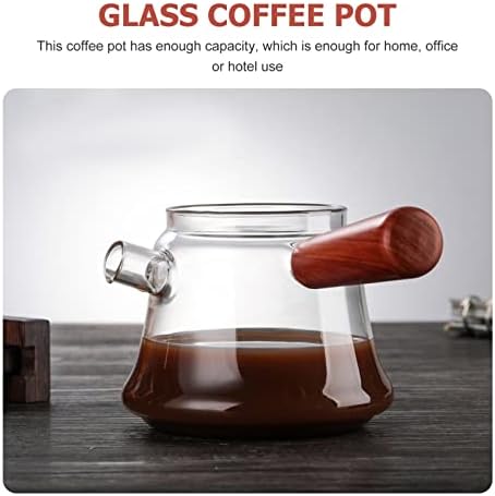 Máquina de café expresso de hemotão Máquinas de leite mais quente vidro de vidro de café turco Chocolate malhete de vidro de