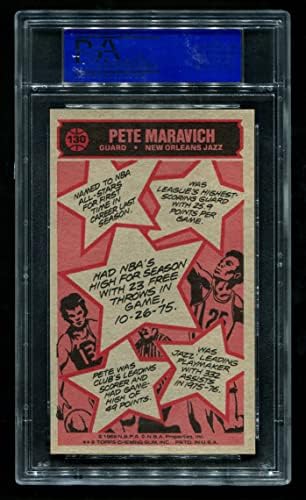 1976 Topps 130 Pete Maravich New Orleans Jazz PSA PSA 8.00 Jazz LSU