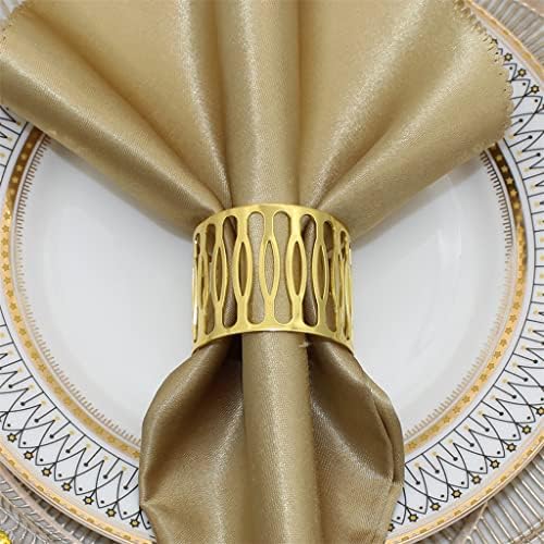 Decoração de mesa de jantar de hotel DHDM decoração de anéis de guardanapo de guardana
