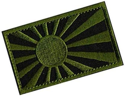 Bandeira da bandeira do sol nascente da bandeira japonesa bandeira japonesa Tactics de loop de gancho de gancho moral Patch bordado