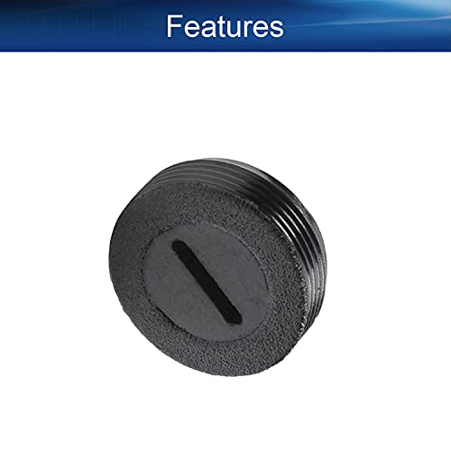 Heyiarbeit Caps de suporte de escova de carbono 20mm O.D. 7 mm de espessura de mato elétrico tampa de tampa de plástico Frea preta