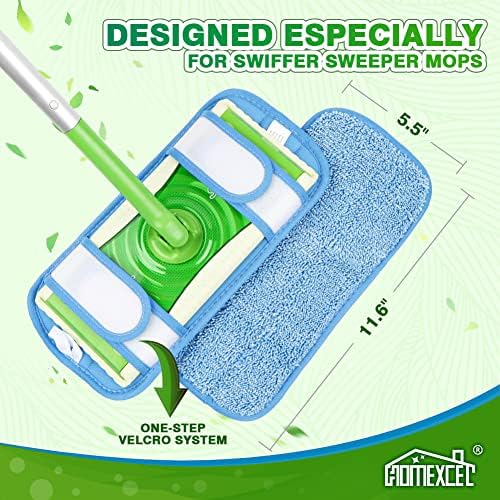 Homexcel Microfiber reutilizável almofadas de esfrego