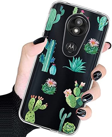 BOHEFO Claro Caso Compatível com Moto E5 Play/Moto E5 GO/Moto E5 Caso de cruzeiro para meninas mulheres, tpu fofo TPU Caixa