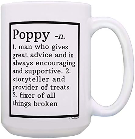 Presentes de papoula engraçada Poppy avpa Definição Pais do Dia da Caneca para Poppy Presente Coffeea Copa de Tea Cup