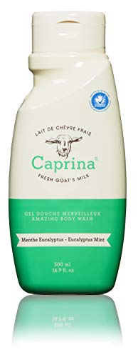 Caprina por Canus Amazing Body Wash, óleo de lavanda, 16,9 oz, com leite de cabra canadense fresco, sabão suave, hidratante,