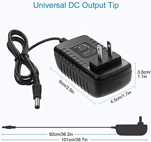 Bestch Adaptador AC/CC Compatível com Greenway G02 Mini-função Jump Starter Jumpstarter Banco de energia Carregador de bateria 12V