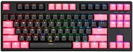 Boyi IK87 Hot Swappable TKL RGB TRI-MODE TECHADO MECÂNICO, 87 CHAVES PBT TELADAS BT5.0/2.4GHZ/teclado de jogos NKRO com fio com software programável para Mac/Win/Gamers