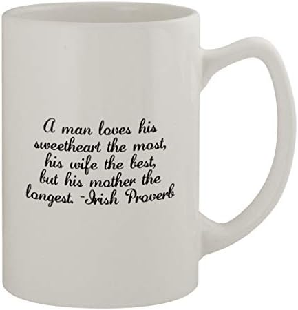 Meio da estrada Provérbio irlandês #160 - Um bom humor engraçado de cerâmica 14oz estadista caneca de caneca de café