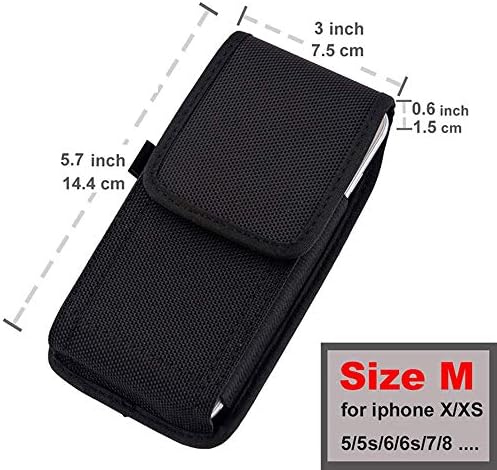 Black Belt Clip Phone Solder Bag Nylon Caso vertical/horizontal para Samsung ATIV S I8750 A3 2017 A320 A5 S4 S5 I9600 Xcover