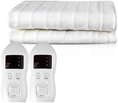 Colchão aquecido newlifelectrônico, coco de aquecimento elétrico com controle e timer Easyset, tecnologia de aquecimento rápido, conforto extra anti-bactérias ultrafres, branco