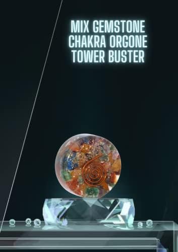 Jet Mix Gemstone Chakra Orgone Tower Buster Livreto Grátis Jato Internacional Gerador de Cristal Terapia Buster