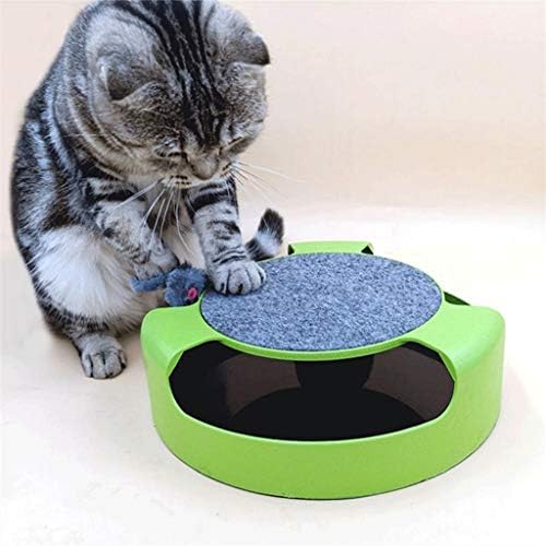 Slatiom Funny Cats Pet Toy Cats Toys Intelligence Cats Toy Mouse Cats Crazy MELES DISCO INTERACIONAL Toy para QI Tranning