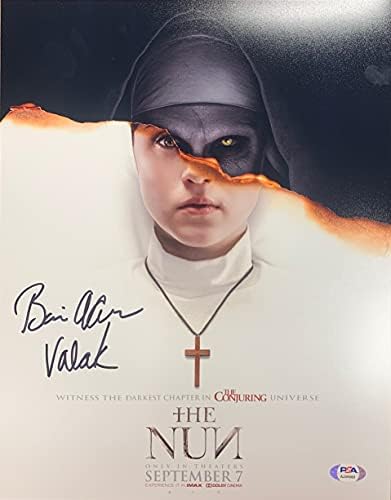 Bonnie Aarons autografada assinada inscrita 11x14 foto The Nun PSA CoA Valak