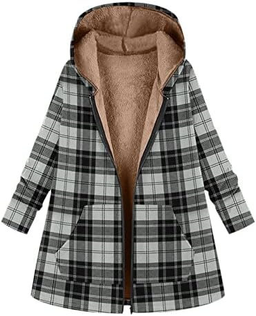 Botões casuais de casacos para mulheres com lã de lã de inverno