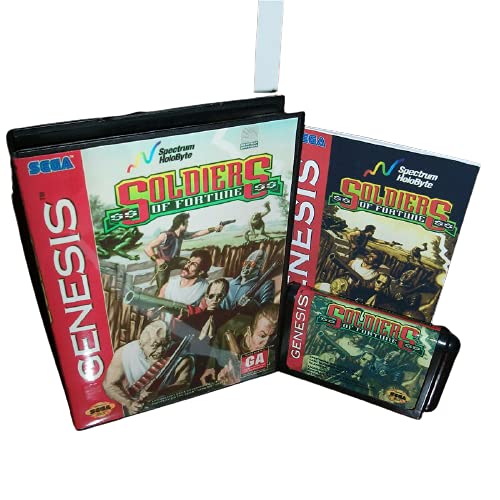 Soldados Aditi de Forture Us Cover com caixa e manual para sega megadrive Gênesis Console de videogame de 16 bits cartão