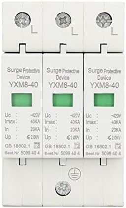 Mxzz e tensão surge protetor, retardador de chama 420V 35mm Rail Instalação Dispositivo de proteção para casa para casa