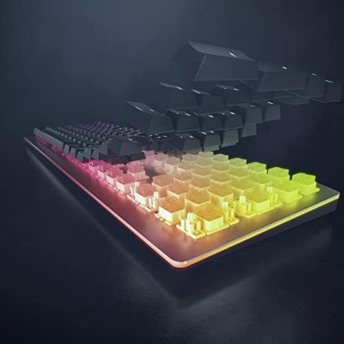 Cherry MV 3.0 Viola Tamanho completo do teclado Mechanical Gaming. Luz de fundo RGB com interruptores de viola lineares. Anti-Ghosting,
