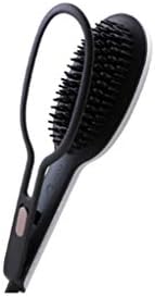 CuJux Cerâmica Anti-escaldamento escova de cabelo reto aquecimento rápido Modelagem de íons de íons negativos Modelagem de barba escova de cabelo reto