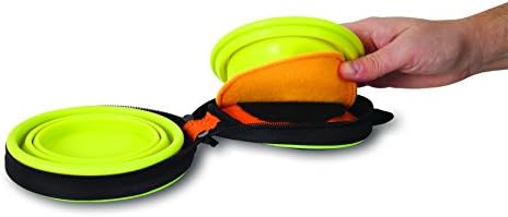 Petmate 3-Cup Silicone Duo Travel Bowl