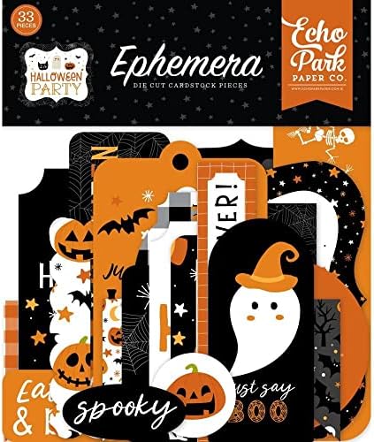 Echo Park Paper Company Halloween Party Efemera, Multi