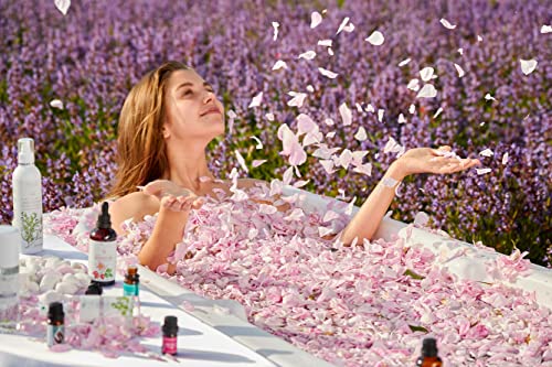 Essences Bulgária | Água floral de rosa orgânica 8,5 fl oz | 250ml | Rosa Damascena | puro e natural | Névoa de beleza refrescante antienvelha | Sem álcool | Removedor de maquiagem | Hidratante | Vegano