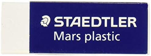 A borracha de látex de Staedtler Mars, branca, 1 pacote