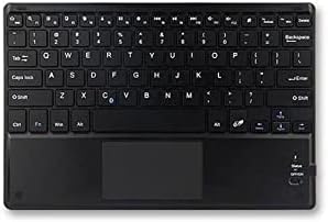 Teclado de onda de caixa compatível com o teclado Samsung Galaxy Tab E - Slimkeys Bluetooth Teclado com Trackpad, teclado portátil com trackpad - Jet Black