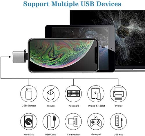 Lightning to USB Adaptador MFI Adaptador de câmera USB Certificado OTG Sync Sync Converter iPhone 12/11/X/8/7/6/iPad,