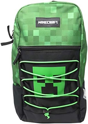 Minecraft Creeper Allover Print Backpack Bookbag