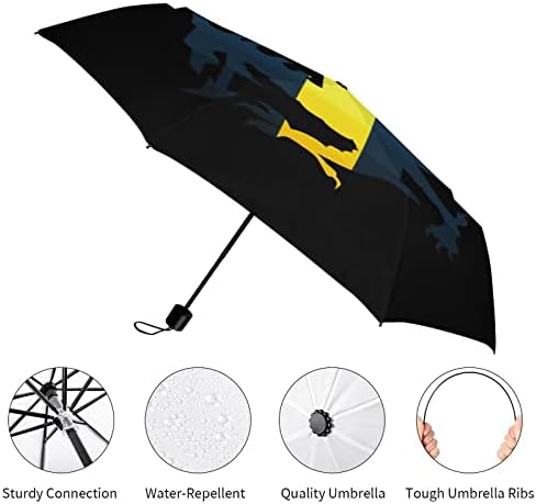 Saint David de Gales Flag Umbrella Umbrella portátil Guarda dobrável do vento para chuva Auto Open Close