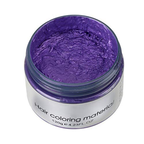 Cor de cera de cabelo roxo roxo, unissex multi-color