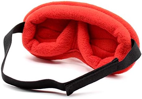 Wild Essentials Infinity Fleece Luxury Sleep Mask - Sunset Red