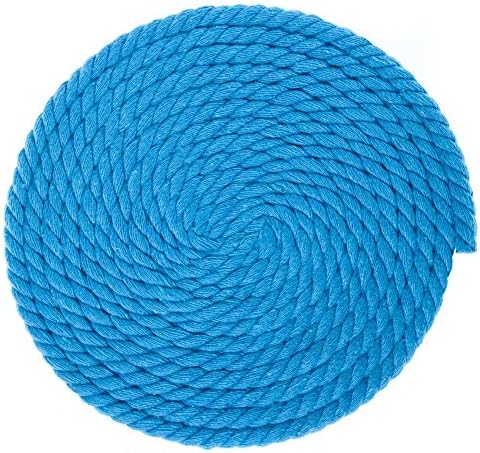 Super Soft 3 Strand Twisted Cotton Cord - Ótimo para decoração em casa, criação de bricolage, arte personalizada e muito