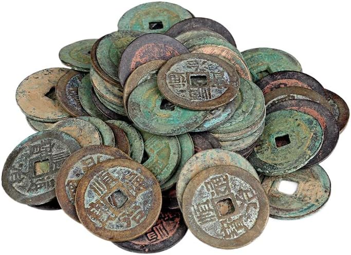 Coin Coin Kangxi qianlong Shunzhi Antique Decoração de moedas soltas imitação cinco imperadores e seis imperadores pingente decorativo