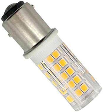 BA15D LED BULLBS DIMMÁVEL 6W Contato duplo Base Baioneta BA15D LED BULBA DE MORN, 3000K branco quente, 64 LED 2835 SMD, 4 pacote