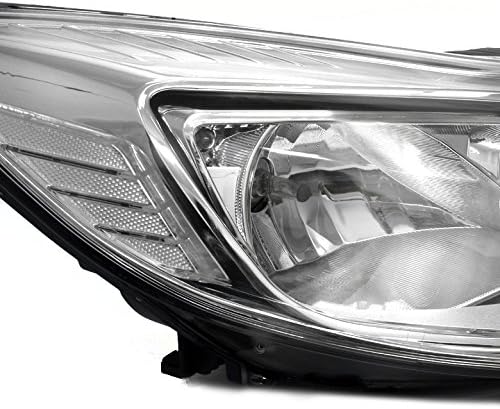 ZMAUTOPARTS FARECTRILHAS DE SUBSTITUIÇÃO CHROME COMPATÍVEL COM 2012-2014 FORD FOCO