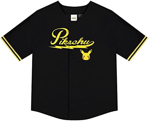 Pokemon Boys Pikachu Baseball Jersey - meninos Pikachu Charizard Pokeball Mesh Button Down Down Baseball Jersey Fashion Shirt
