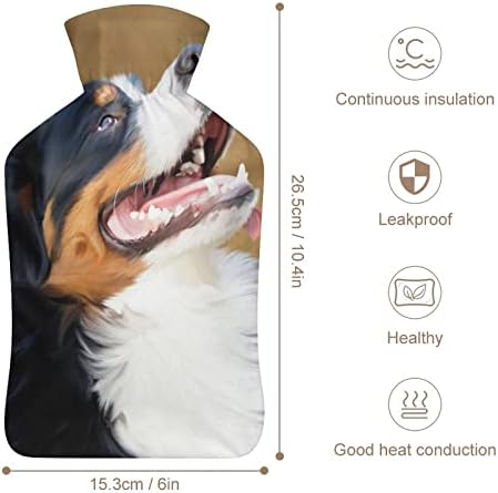 Dog Water Water Bottle com capa macia para compressa quente e terapia a frio alívio da dor 6x10.4in