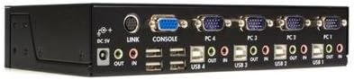 Switch USB KVM de 4 portas do Startech com Audio SV431USBAE