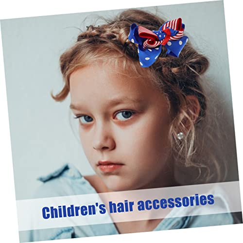 StoBok 1 Conjunto 3pcs Independência clipes de cabelo crianças garotas de cabelos garotas de cabelo acessórios de cabelo bebê Quarto