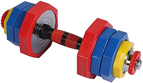 Dumbbell para treino de força de treino Fitness Weight Gym ， Encapsulamento de plástico colorido, conjunto de rack de peso de halteres de aço