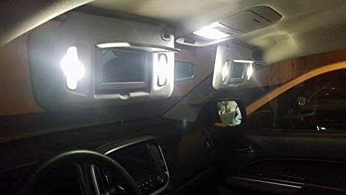 Kit de luz interior LED de iluminação D15 para Chevy Colorado GMC Canyon 2015-2021 6000K Mapa branco Dome Visor Cargo Placa